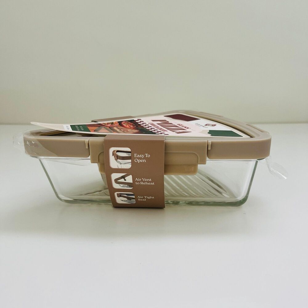 GOURMET KITCHEN Glass Pizza Container - Picture 4 of 9